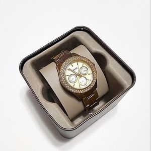 Gold Riley Watch by Fossil